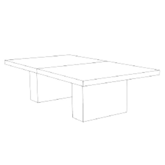 Concrete Column Ping Pong Table Spruce & Gander